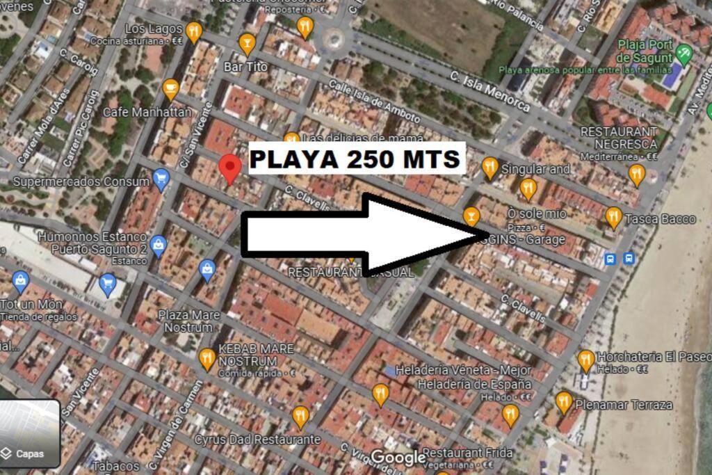 Apartamento Acogedor Piso Cerca De La Playa Sagunto Exterior foto
